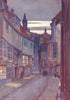 YORKS. Stonegate, York 1908 old antique vintage print picture