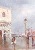 VENICE. The Piazzetta and Column of S Mark 1930 old vintage print picture