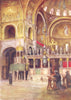 VENICE. S Marco, Choir 1930 old vintage print picture