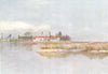 VENICE. Isle of S Francesco Del Deserto 1930 old vintage print picture