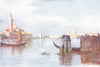 VENICE. S Giorgio and S Maria Della Salute 1930 old vintage print picture