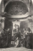 VENICE. S Zaccaria-Madonna Enthroned and Four Saints 1930 old vintage print