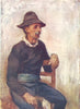 VENICE. A Gondolier 1930 old vintage print picture