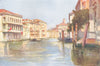 VENICE. Grand Canal-Palazzi Rezzonico and Foscari 1930 old vintage print