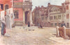 VENICE. Scuola di S Rocca 1930 old vintage print picture