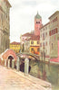 VENICE. S Fosca and Palazzo Giovanelli 1930 old vintage print picture