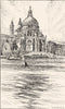 VENICE. S Maria Della Salute 1930 old vintage print picture