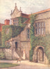 KENT. Left wing of Ancient Palace Archbishops, Maidstone 1907 old print