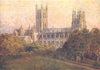 KENT. The North side of the Cathedral, Canterbury 1907 old antique print