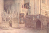 KENT. The Martyrdom, Canterbury Cathedral 1907 old antique print picture