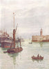 KENT. In Ramsgate Harbour 1907 old antique vintage print picture