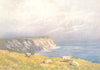 KENT. Abbot's Cliff above the Warren, Folkestone Hill 1907 old antique print