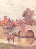 KENT. Eynsford Bridge, on the Darent 1907 old antique vintage print picture