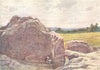 KENT. Towards Happy Valley rocks, common, Tunbridge Wells 1907 old print