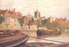KENT. old Palace, Church old college, Medway, Maidstone 1907 antique print