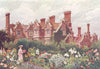 KENT. Hollingbourne Manor from the Upper garden 1907 old antique print picture