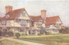 KENT. Rumwood, Langley 1907 old antique vintage print picture