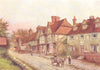 KENT. Chiddingstone from the Corner of the Churchyard 1907 old antique print