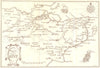 KENT. Sketch map of the County of Kent 1907 old antique vintage plan chart