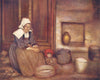 MORBIHAN BRITTANY BRETAGNE. In a Breton kitchen 1905 old antique print picture