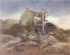 FINISTÈRE BRITTANY BRETAGNE. A wayside shrine, Huelgoat 1905 old antique print
