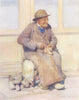 FINISTÈRE BRITTANY BRETAGNE. The village cobbler 1905 old antique print