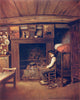 MANCHE BRITTANY BRETAGNE. A farmhouse kitchen 1905 old antique print picture