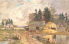 CANADA. Maritime Provinces. Old-fashioned farm, New Brunswick 1907 print