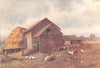 CANADA. A Farmyard in Ontario 1907 old antique vintage print picture