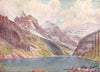 CANADA. Mounts Aberdeen, Lefroy, and Victoria, on Lake Louise 1907 old print