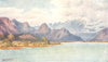 CANADA. Pitt River and Golden Ear Mountains 1907 antique print picture