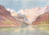CANADA. British Columbia. Lake Louise, Laggan 1907 old antique print picture