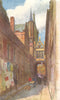 BRUGGE/BRUGES. Rue l'Ane Aveugle (Town Hall bridge. Palais Justice)  1908
