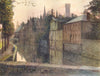 BELGIUM. View of the Palais du Franc, Brugge / Bruges 1908 old antique print