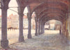 BELGIUM. Arcade under the Nieuwerk, Ypres 1908 old antique print picture