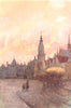 BELGIUM. Grande Place and Belfry, Veurne Furnes 1908 old antique print picture