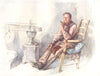 BELGIUM. An old farmer 1908 antique vintage print picture