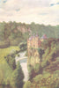 BELGIUM. Chateau de Walzin, in the Lesse Valley 1908 old antique print picture
