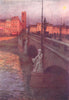 BELGIUM. Pont Des Arches, Liège 1908 old antique vintage print picture