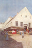 BELGIUM. La Vieille Boucherie, Liège 1908 old antique vintage print picture