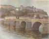 BELGIUM. Pont de Jambes et Citadelle, Namur 1908 old antique print picture
