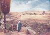 ISRAEL. Jerusalem traditional spot, Mount of Olives Christ wept, city 1902