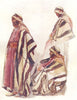ISRAEL. Fellah in holiday dress 1902 old antique vintage print picture