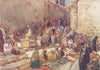 ISRAEL. Entry to forecourt of Church Holy Sepulchre-Jerusalem 1902 old print