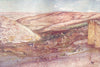 JERUSALEM. valleys of Hinnom and Jehoshaphat 1902 old antique print picture