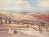 ISRAEL. On the road from Jerusalem to Bethany 1902 old antique print picture
