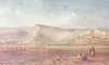 ISRAEL. The hills round Nazareth from the plain of Esdraelon 1902 old print