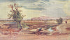 ISRAEL. The stream flowing from the spring of Elisha 1902 old antique print