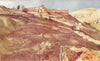 JERUSALEM. South wall of temple area, valley Hinnom, sunset 1902 old print