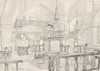 JERUSALEM. Spanish synagogue in Jerusalem-Interior 1902 old antique print
